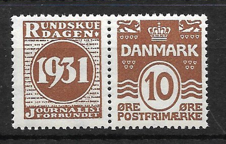 Danmark - Reklamemærke 47 - Postfrisk