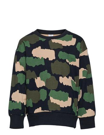 Sweater Patch Camo Patterned Lindex