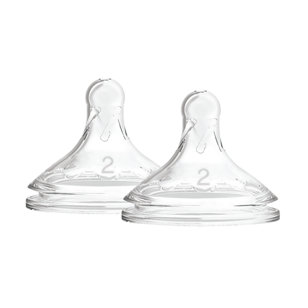 Dr. Brown's Options+ Flaskesmokk Wide-Neck, Str. 2, 3-6 mnd, 2 stk.