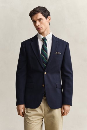 GANT Herren Club Sakko (48) Marineblau