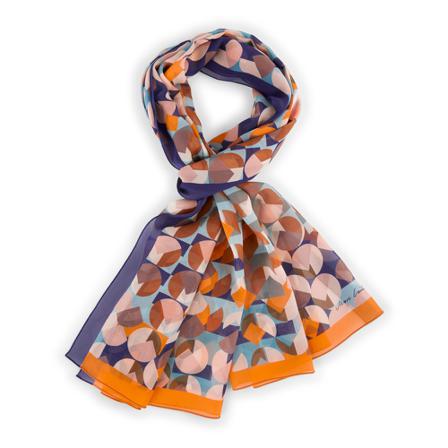 Marc Cain Silky Scarves , Oranje , Dames , Maat: ONE Size Sjaals