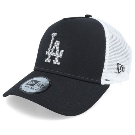 New Era - MLB Svart trucker Keps - Los Angeles Dodgers Seasonal Infill Black/White Trucker @ Hatstore