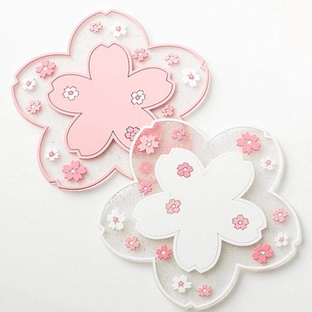 Korkunderlag 2 stk Myke Pvc Sakura Korkunderlag Bordskålsmatte Hjem