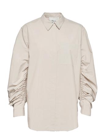 P211-2081Lcp / Ls Poplin Shirt W Gathered Slv Cream 3.1 Phillip Lim