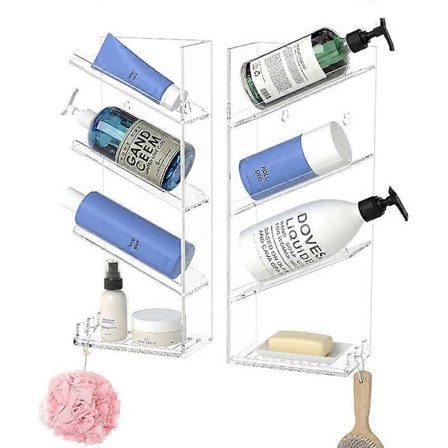 Ingen sugekopper eller skruer, rustfri, let at rengøre