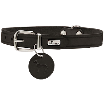 Hunter - Dog Collar Aalborg Black X-Small - Hund - Halsbånd - ZOO.no