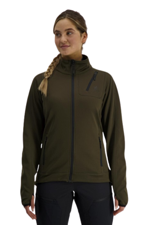 Alaska 1795 W`s Juneau Powerfleece Jacket Moss Brown