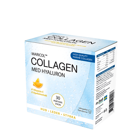 Re-Fresh Superfood Collagen med Hyaluron + C 30 sticks Kort datum