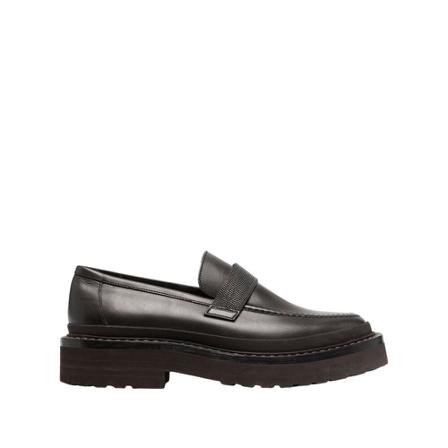 Brunello Cucinelli - Loafers - Svart - Dam - Storlek: 39 Eu, Dam, Storlek: 39 EU