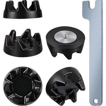 5-pack 9704230 Blender Koppling Blender Kopplingsersättningsdelar Med 1 Skiftnyckel Kompatibel [DB]