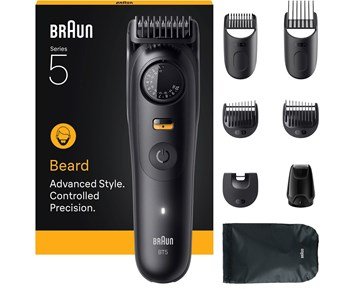 Braun-Styler BT 5560 Black Matt-Skjeggtrimmer med 40 lengdeinnstillinger-Personal care - men-Skjeggtrimmere