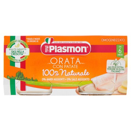 Plasmon Omogeneizzato Orata Patate 2x80g