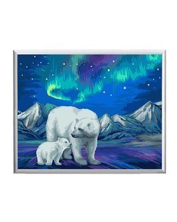 Paint By Numbers Aurora Borealis