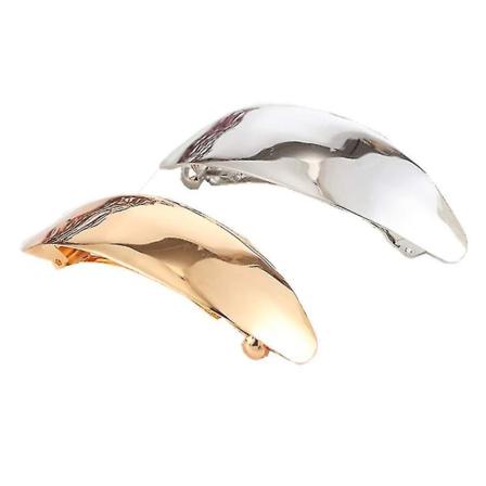 Dekorative enkle metall store franske hårklipp Retro hårspenner hårklips hestehaleklips for jenter kvinner damer sminke tykt fint hår