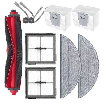 Til Roborock Q10 S5/Q10 S5+/Q10V/Q10V+/Q10 VF/Q10 VF+/S8 Pro/S8 Pro Plus Reservedel Hoved Sidebørste Filter Moppeklud Støvposer