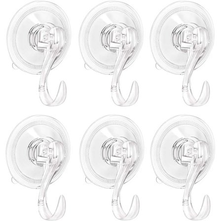 6 stk sugekopp kroker kraftig vakuum sterke sugekopper