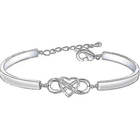 Svigerdatter Gave Armbånd: Uendelig Kjærlighet Hjerte Armbånd Til Svigerdatter