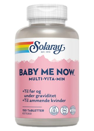 Solaray Baby-Me-Now 150 tabl., Helse & Madvarer, Vitaminer, Vitaminer Til Gravide