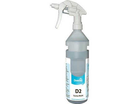 Suma Multi-conc D2 Conc, sprayflaska för kemiska lösningar med etikett, 750 ml - Lyreco - Städ och hygien - Städredskap - Sprayflaskor