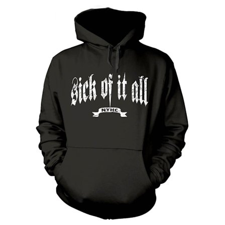 Sick Of It All Unisex Vuxen Logo Hoodie M Svart