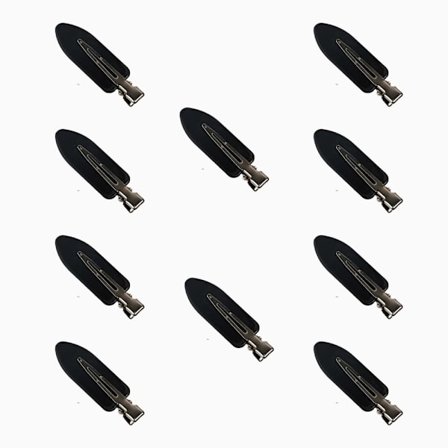 Sømløse hårklemmer, 10-pakning hårnålsklemmer, hårklemmer, hårnåler, skap en trendy frisyre, svart black