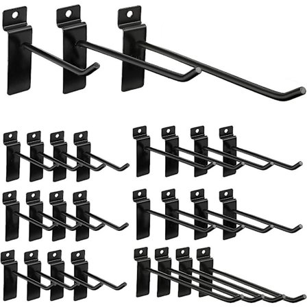 24stk Slatwall Kroker Slat Wall Tilbehør Slatwall Panel Kroker