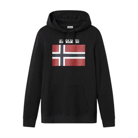 Napapijri Hoodies Sort, Herre, Størrelse: L