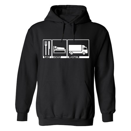Äta Sova Lastbil - Hoodie / Tröja - HERR