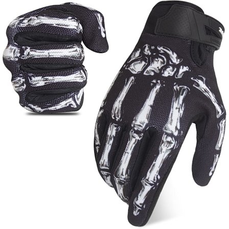 Touchscreen Motorcykelhandsker til Mænd, Åndbare Meshindsatser, Skelet Handsker, Skridsikker, Letvægts, Holdbar, Cykelhandsker, Motocross, MTB, Rac