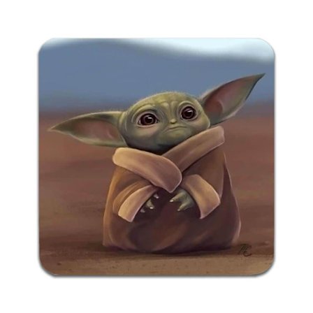 2 ST Baby Yoda Underlägg