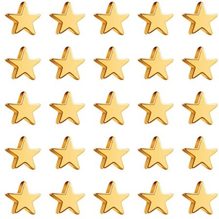 500st Star Spacer Beads Star Shape Charm Lös pärla Litet hål