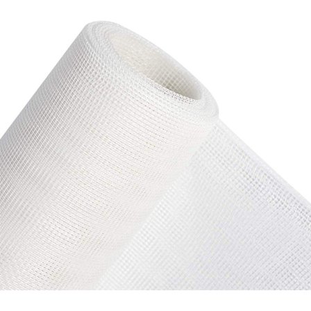 Fluenett stopper fruktfluer, holdbar insektsnettrull for vinduer og dører, høydensitets DIY-nett hvit 100 x 150 cm