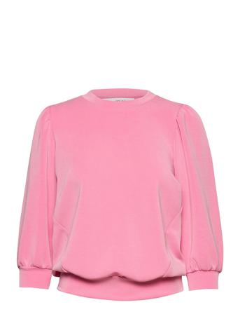 Slftenny 3/4 Sweat Sweat-shirt Tröja Rosa Selected Femme