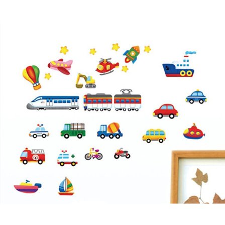 Söta Fordon Väggdekor Wall stickers Wallie ( TC 1112 )