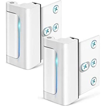 (valkoinen-2 pakkausta) Kodin turvallisuuden oven lukko, Lapsiturvallinen oven vahvistus