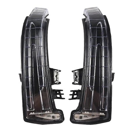 Par for Mercedes W204 W212 W221 LED Sidespeil Markør Blinklys Lys Linse 2129067401 2129067501