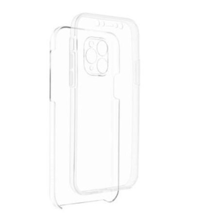 front och back silikonför Samsung A41 transparent