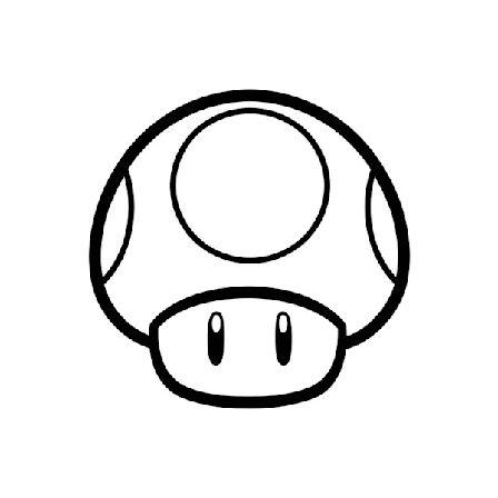 Väggdekor - Super Mario Mushroom