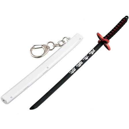 Demon Slayer -miekka Mini Katana -avaimenperät Anime-hahmo Tanjiro miehille Kimetsu No Yaiba Zenitsu avaimenperä Cosplay-riipus
