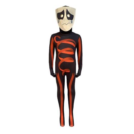 5-16 år Barn Tenåringer Gutt Jenter The Amazing Digital Circus Cosplay kostyme, jumpsuit med maske antrekk Gaver-Gangle 11-12Years