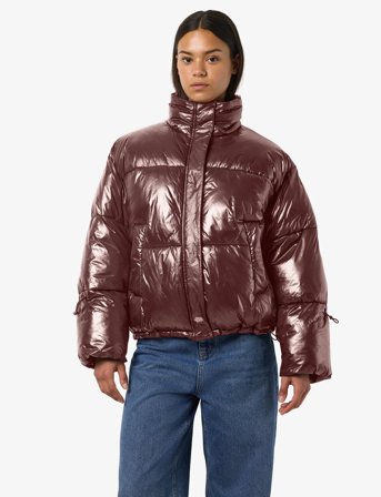 NOISY MAY Nmallie Shiny Puffer Noos - Brown - M