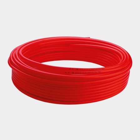 Rohrsystem für CAN-SB, Polyethylen, Ø9 mm (innen) / Ø12 mm (außen), 50 Meter, rot - Boot