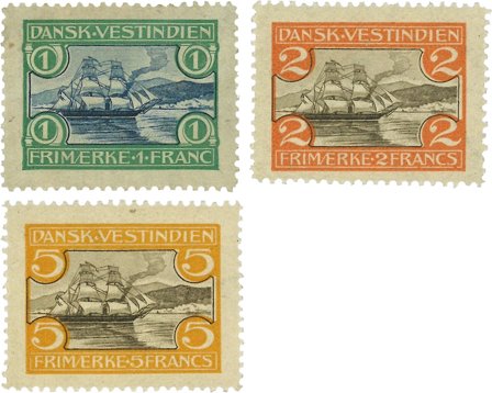 Dansk Vestindien 1905 - AFA 30-32 - Ubrugt