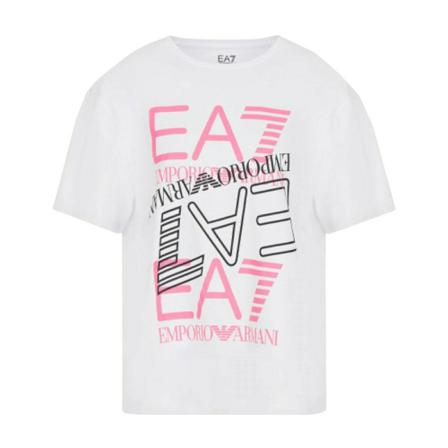 Emporio Armani EA7 Cotton t shirt Hvid, Dame T-shirts