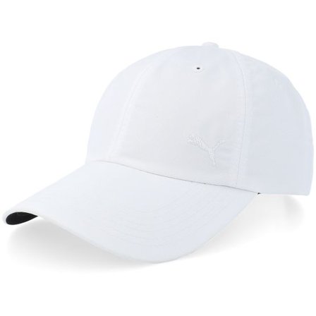 Puma - Vit unconstructed Keps - Womens Sport Cap White Dad Cap @ Hatstore