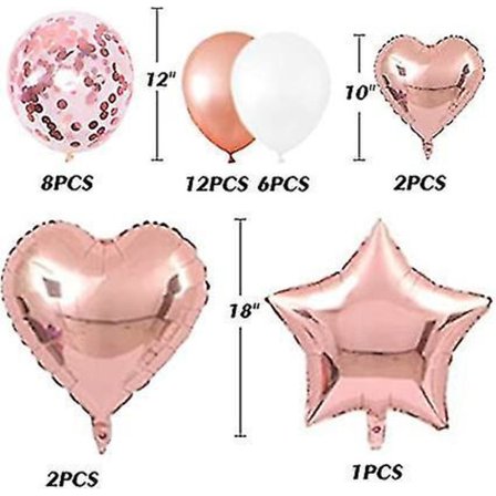 1-års kalasdekoration för flickor, roséguld tillbehör, Grattis på födelsedagen