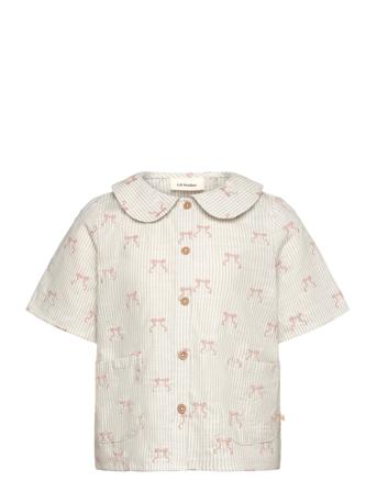Nmfkendra Ss Loose Shirt Lil Beige Lil'Atelier