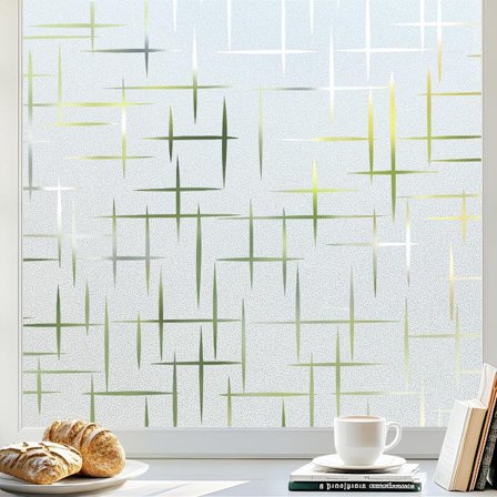 Vindusfilm - 45x200cm - Antirefleks vindusfilm - Personvernfilm for vinduer - Statisk vindusfilm