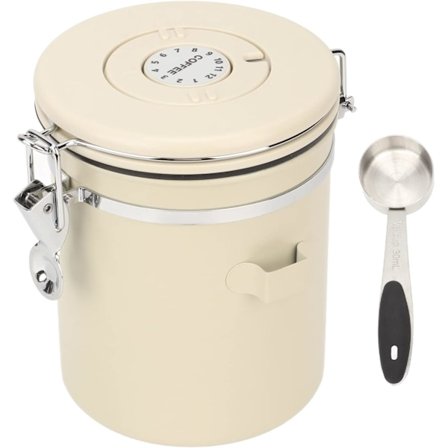 1 kpl (1,8 l) Ilmatiivis Kahvisäiliö, 304 Ruostumattomasta Teräksestä Kahvi