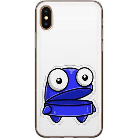 Kompatibel Mobilcover til Apple Apple iPhone XS Blå tegneseriefigur med åbent udtryk og store øjne i sjov illustration